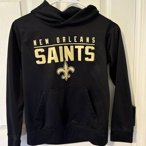 NFL Team Apparel Black and Gold Youth Hoodie